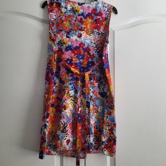 More Of Me Maternity Design Floral Dress Size XS made In NYC Silk Linen - Picture 5 of 5